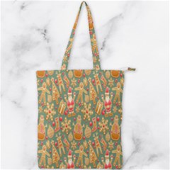 Pattern Seamless Double Zip Up Tote Bag by artworkshop