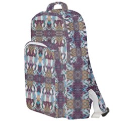 Multicolored Ornate Decorate Pattern Double Compartment Backpack by dflcprintsclothing