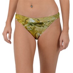 Kaleido Art Gold Band Bikini Bottom by kaleidomarblingart