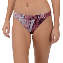 Cora; Abstraction Band Bikini Bottom by kaleidomarblingart