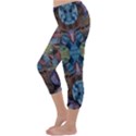 Marbled confetti symmetry Capri Winter Leggings  View2