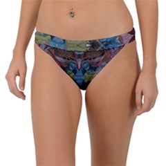 Marbled Confetti Symmetry Band Bikini Bottom by kaleidomarblingart