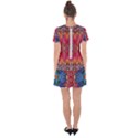 Firey Repeats I Drop Hem Mini Chiffon Dress View2