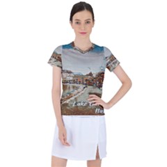 Birds And People On Lake Garda Women s Sports Top by ConteMonfrey