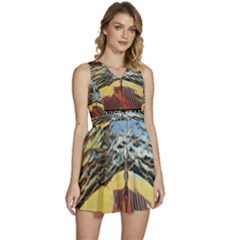 Gondola View   Sleeveless High Waist Mini Dress by ConteMonfrey