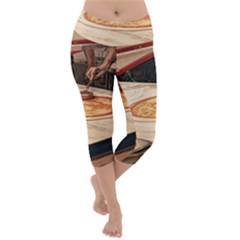 Let`s Make Pizza Lightweight Velour Capri Yoga Leggings by ConteMonfrey