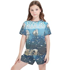 Capri, Italy Vintage Island  Kids  Tee And Sports Shorts Set by ConteMonfrey