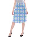 Abstract Stylish Design Pattern Blue Midi Beach Skirt View1