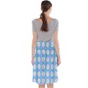 Abstract Stylish Design Pattern Blue Midi Beach Skirt View2