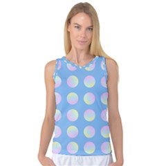 Abstract Stylish Design Pattern Blue Women s Basketball Tank Top by brightlightarts