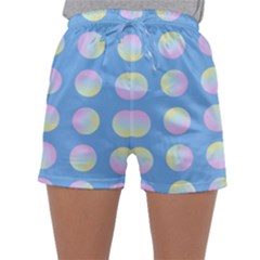 Abstract Stylish Design Pattern Blue Sleepwear Shorts by brightlightarts