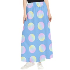 Abstract Stylish Design Pattern Blue Maxi Chiffon Skirt by brightlightarts