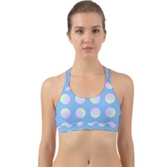 Abstract Stylish Design Pattern Blue Back Web Sports Bra by brightlightarts