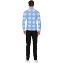 Abstract Stylish Design Pattern Blue Men s Long Sleeve Rash Guard View2