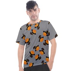 Pumpkin Heads With Hat Gray Men s Sport Top by TetiBright