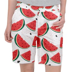 Watermelon Seamless Pattern Pocket Shorts by Jancukart