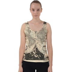 World Map - Nova Delineatio Totius Orbis Terrarum -  1659-1733 Velvet Tank Top by ConteMonfrey