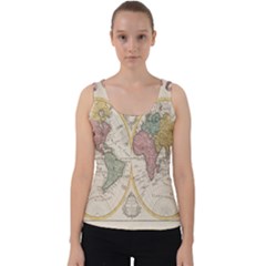 Mapa Mundi 1775 Velvet Tank Top by ConteMonfrey