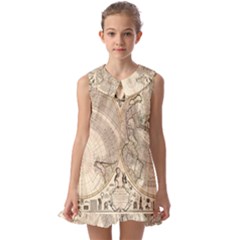 Mapa Mundi - 1774 Kids  Pilgrim Collar Ruffle Hem Dress by ConteMonfrey