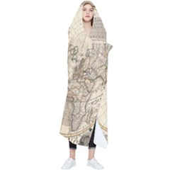 Mapa Mundi - 1774 Wearable Blanket by ConteMonfrey