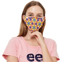 Wavey Shapes Pattern                                                          Fitted Cloth Face Mask (adult) by LalyLauraFLM