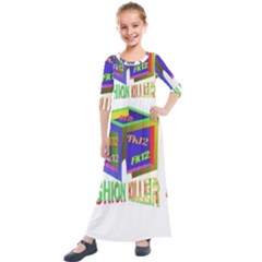 Fashionkiller12 Kids  Quarter Sleeve Maxi Dress by 1212