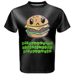 Disapproving Cheeseburger Men s Cotton Tee by LemonadeandFireflies