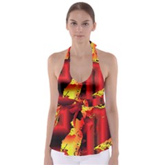 Red Light Ii Babydoll Tankini Top by MRNStudios