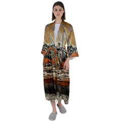 Art Boats Garda, Italy  Maxi Satin Kimono by ConteMonfrey