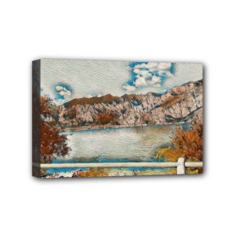 Side Way To Lake Garda, Italy  Mini Canvas 6  X 4  (stretched) by ConteMonfrey