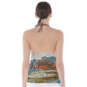 Boats on Lake Garda, Italy. Babydoll Tankini Top View2