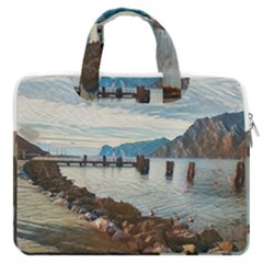 Ducks On Gardasee Macbook Pro 16  Double Pocket Laptop Bag  by ConteMonfrey