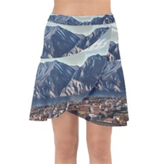 Lake In Italy Wrap Front Skirt by ConteMonfrey