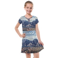 Lake In Italy Kids  Cross Web Dress by ConteMonfrey