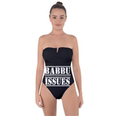 Babbu Issues - Italian Daddy Issues Tie Back One Piece Swimsuit by ConteMonfrey