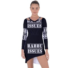 Babbu Issues - Italian Daddy Issues Asymmetric Cut-out Shift Dress by ConteMonfrey