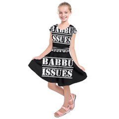 Babbu Issues - Italian Daddy Issues Kids  Short Sleeve Dress by ConteMonfrey