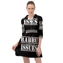 Babbu Issues - Italian Daddy Issues Mini Skater Shirt Dress by ConteMonfrey