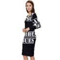 Babbu Issues - Italian daddy issues Long Sleeve V-Neck Bodycon Dress  View2