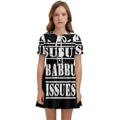 Babbu Issues - Italian Daddy Issues Kids  Sweet Collar Dress by ConteMonfrey