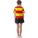 Aust Agder Flag Kids  V-Neck Horn Sleeve Blouse View2