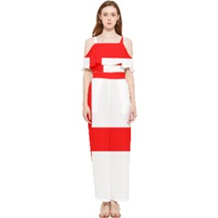 Bologna Flag Draped Sleeveless Chiffon Jumpsuit by tony4urban