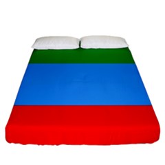 Dagestan Flag Fitted Sheet (california King Size) by tony4urban