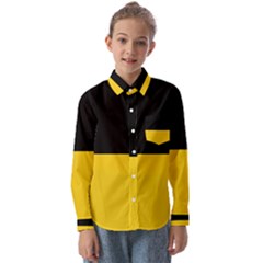 Baden Wurttemberg Flag Kids  Long Sleeve Shirt by tony4urban