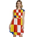 Antwerp Flag Cap Sleeve High Waist Dress View1