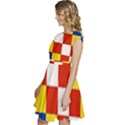 Antwerp Flag Cap Sleeve High Waist Dress View2