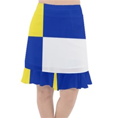 Bratislavsky Flag Fishtail Chiffon Skirt by tony4urban