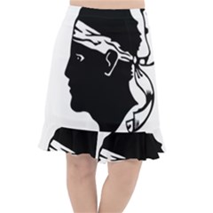 Corsica Flag Fishtail Chiffon Skirt by tony4urban