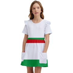 Hungary Kids  Frilly Sleeves Pocket Dress by tony4urban