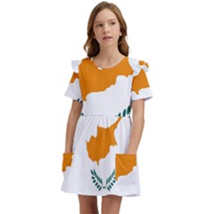 Cyprus Kids  Frilly Sleeves Pocket Dress by tony4urban